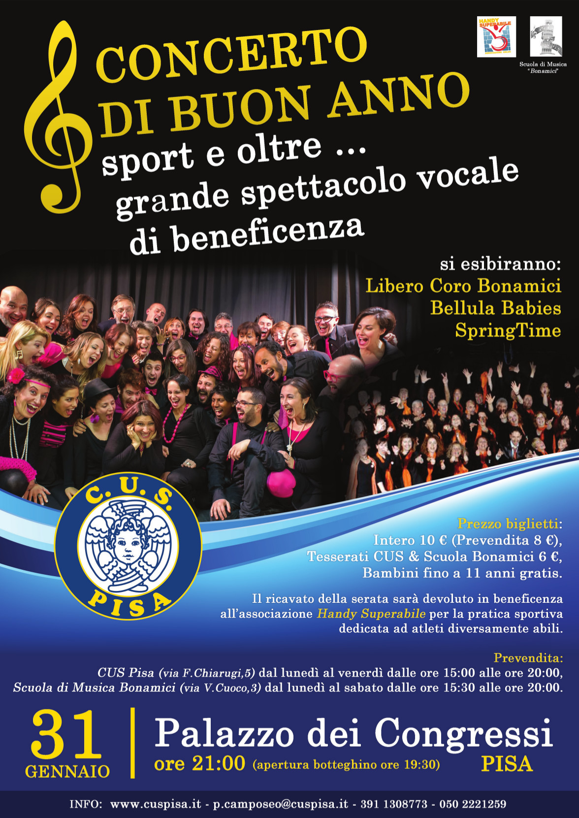 Sport e oltre – grande spettacolo vocale di beneficenza