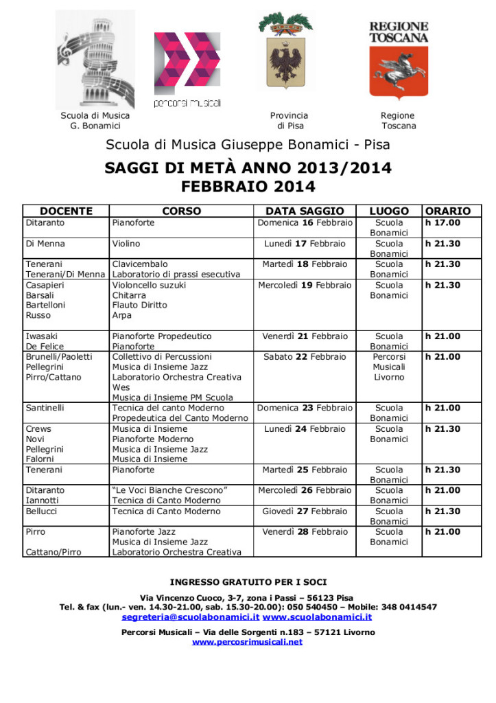 CalendarioSaggiFebbraio2014