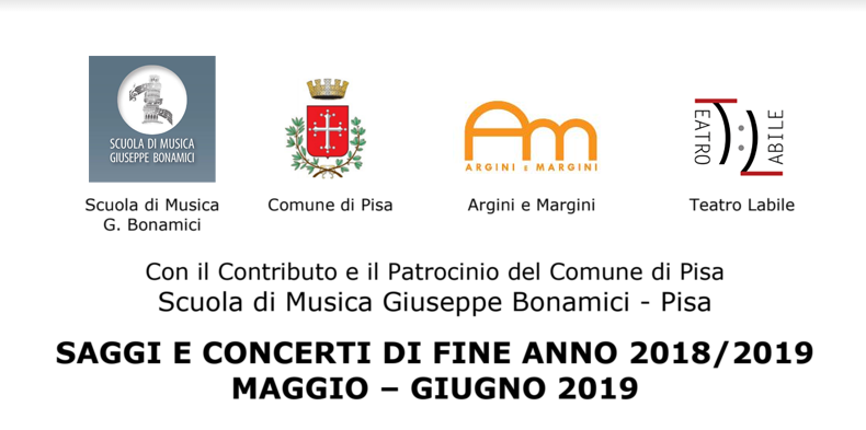 Saggi e concerti di fine anno 2018-19