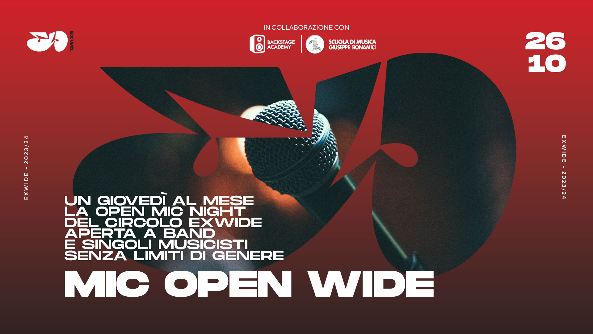 Ripartono le serate open-mic all’ExWide