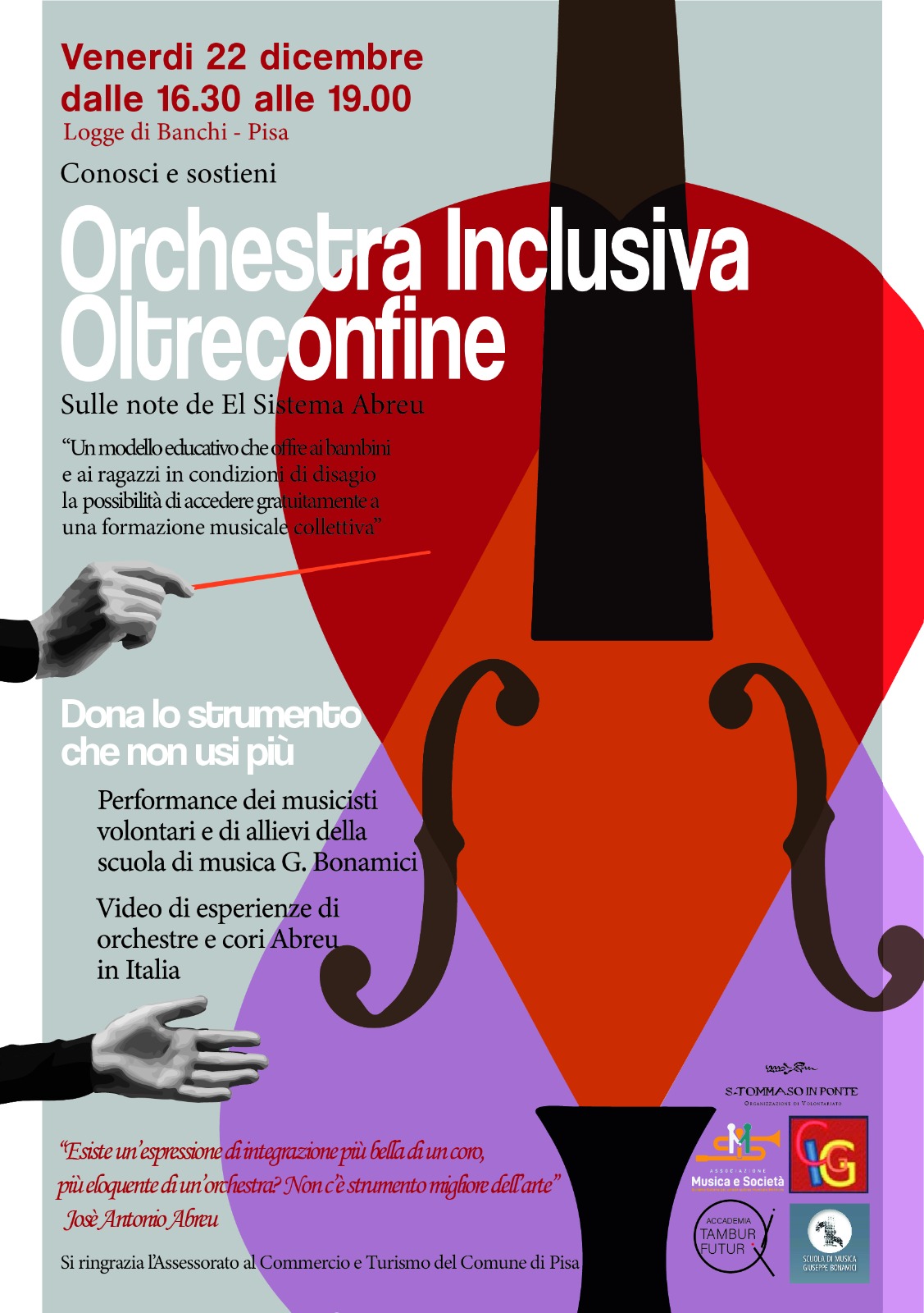 Bonamici per l’Orchestra Inclusiva Oltreconfine