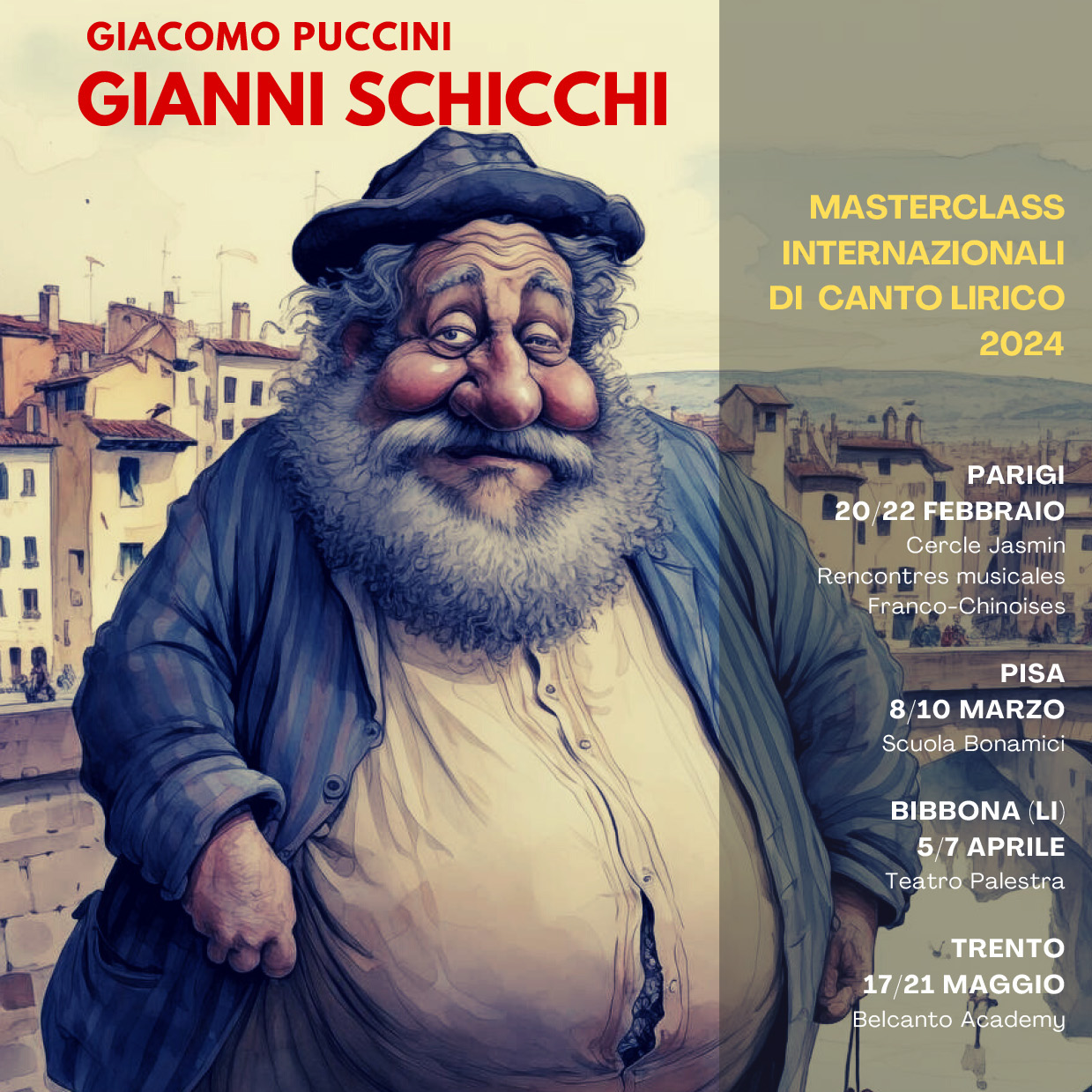 Masterclass di Canto Lirico sull’opera Gianni Schicchi