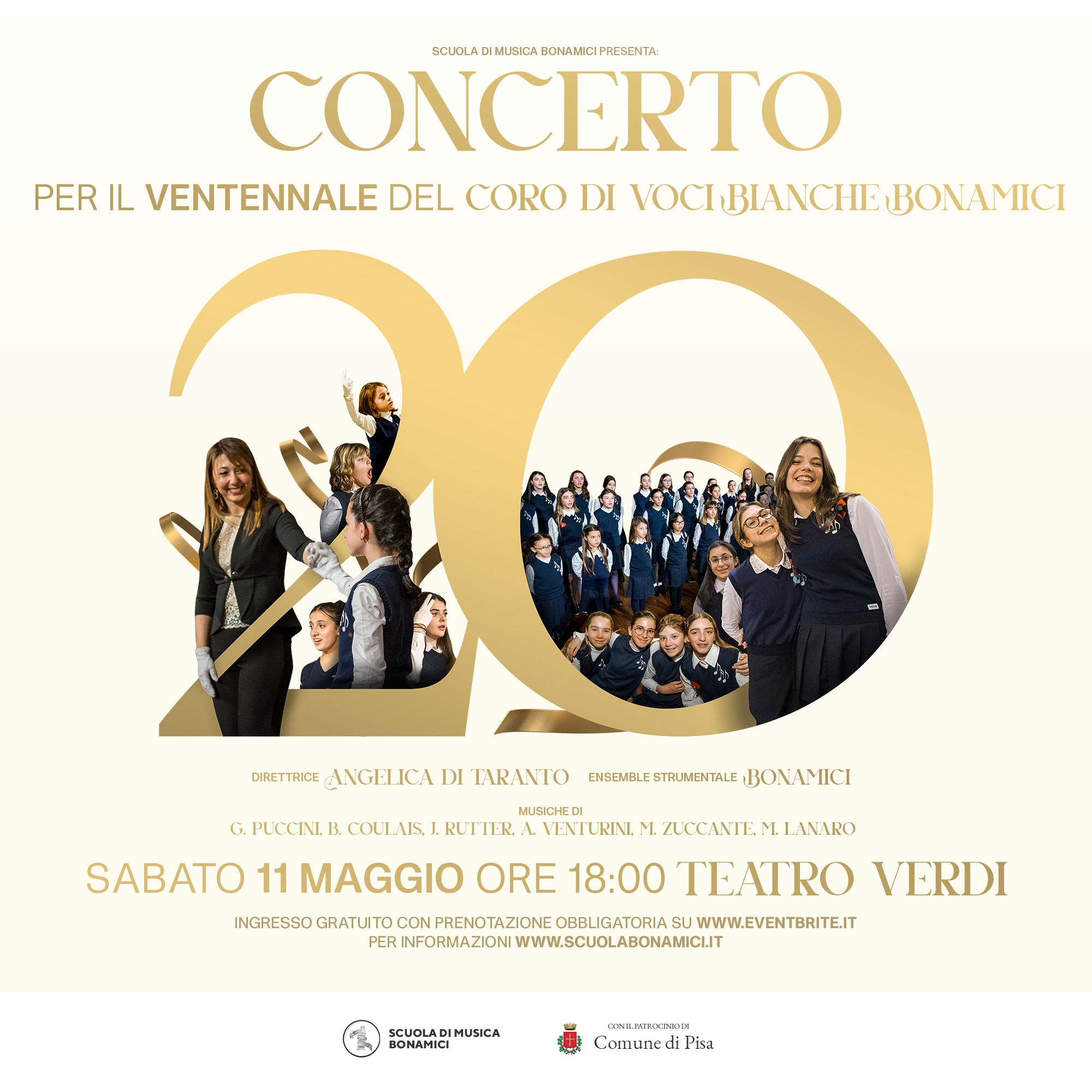 Invito a teatro: Concerto del ventennale del Coro di Voci Bianche Bonamici