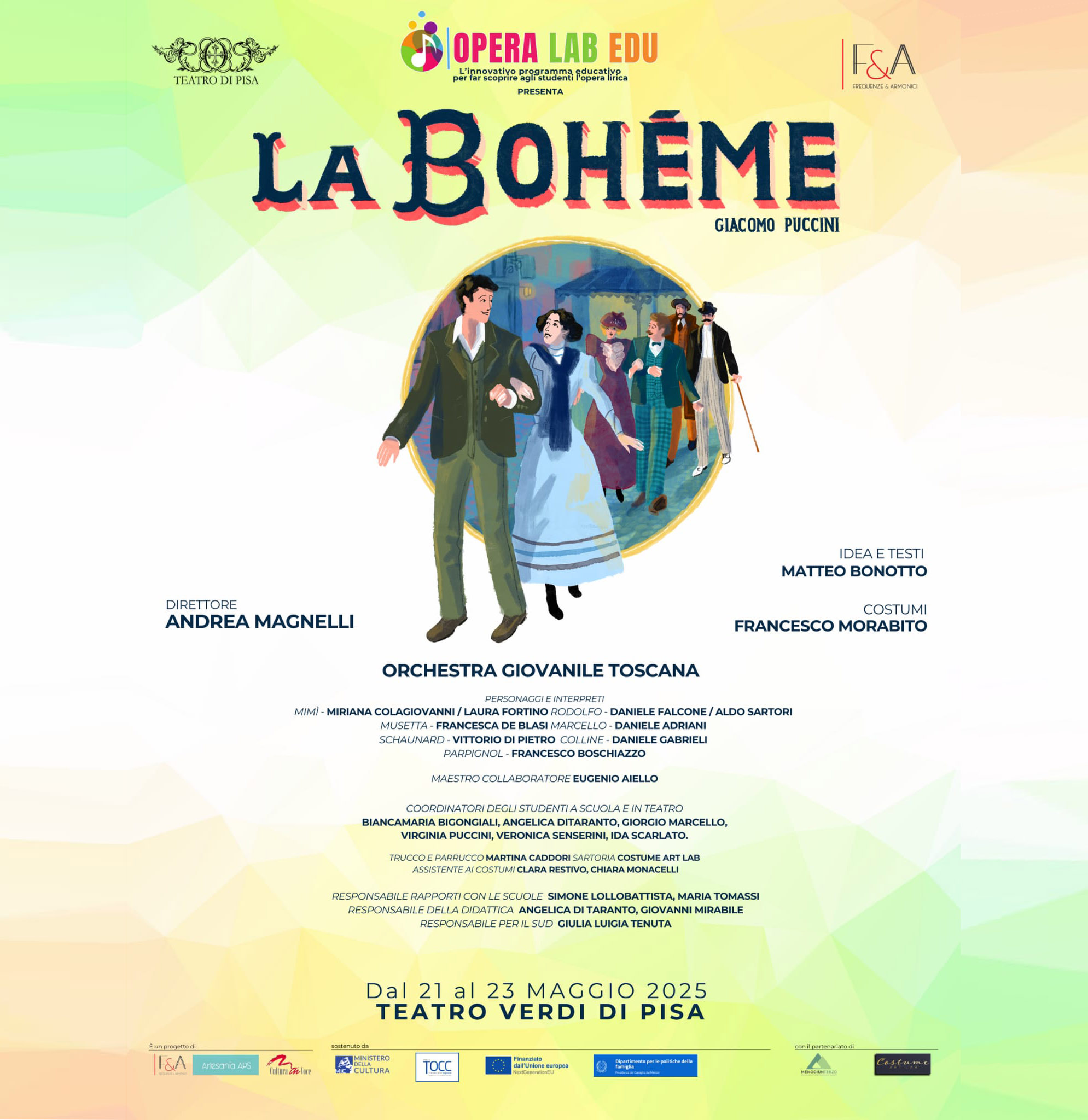 Giovanissimi studenti interpretano La Bohème