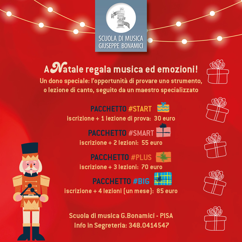 Un dono speciale: a Natale regala Musica!