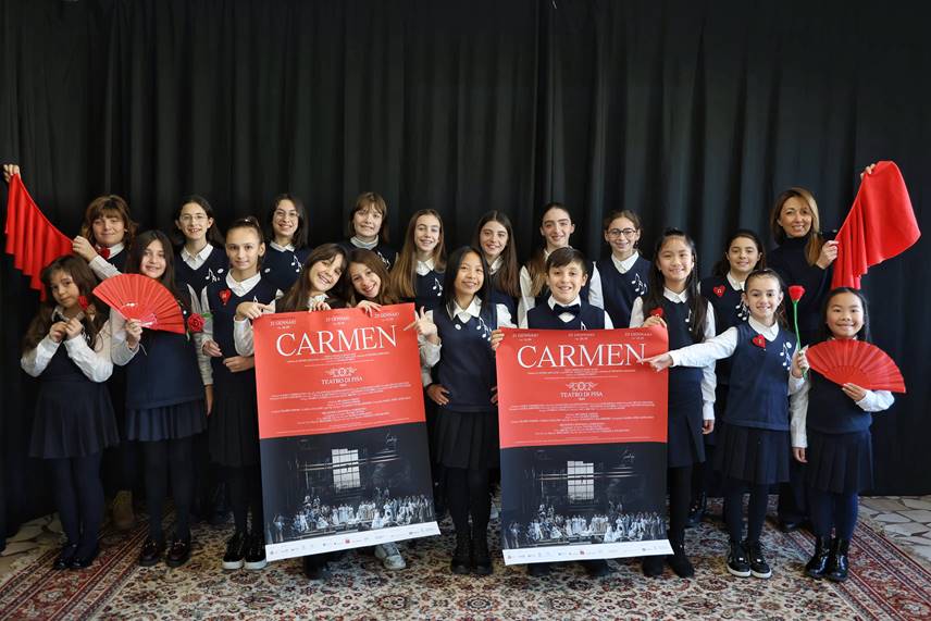 Il Coro Voci Bianche Bonamici all’opera con Carmen